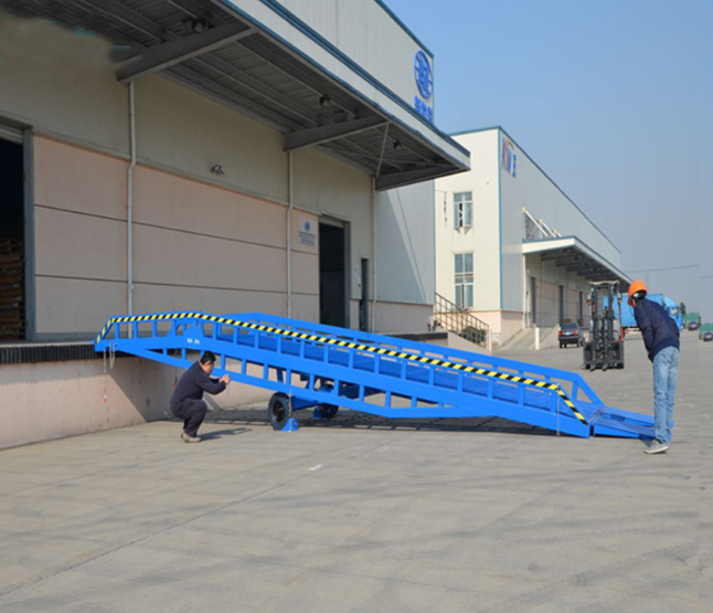 吊罗山乡移动式登车桥应用